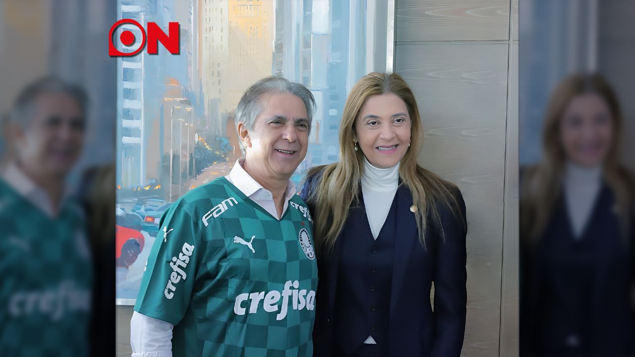 Furlan almoça com a  presidente do Palmeiras Leila Pereira