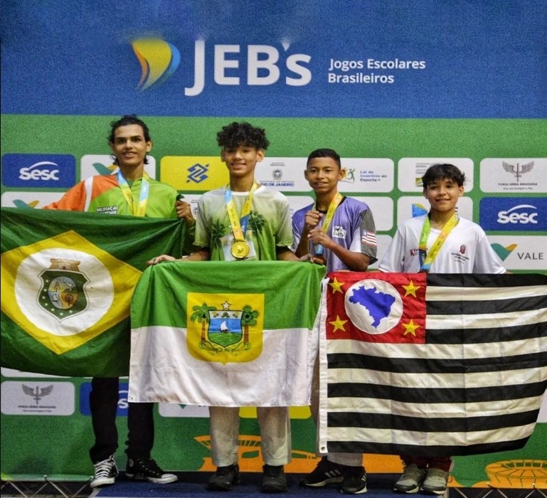 Aluno de taekwondo das escolinhas de Barueri é medalhista nos Jogos Escolares Brasileiros 2022