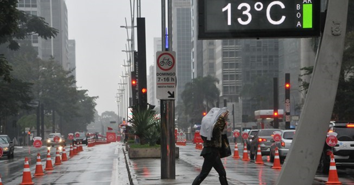 Temperaturas caem e deixam o fim da semana mais gelado