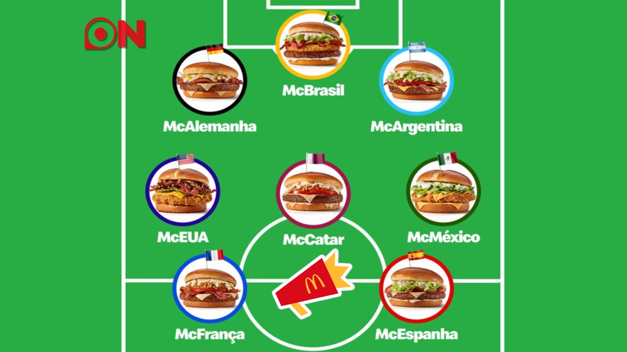 Mcdonald’s lança lanches em homenagem a seleções que disputarão a Copa do Mundo