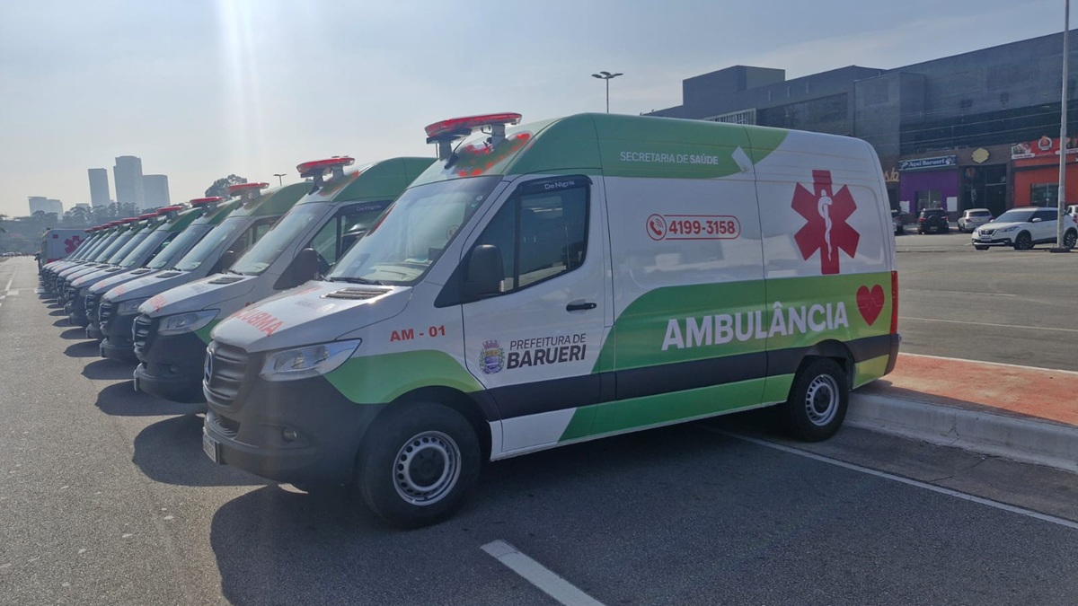 Barueri Moderniza Frota e Amplia Atendimento de Saúde com 25 Novas Ambulâncias