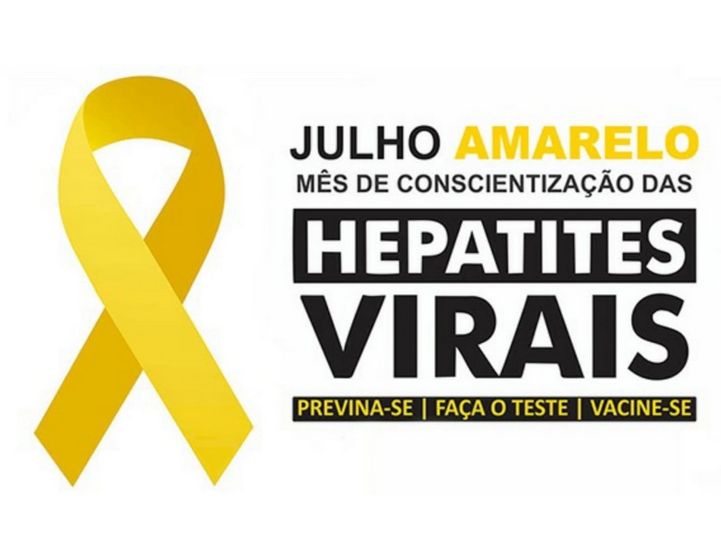 Julho Amarelo é o mês de da luta contra hepatites virais